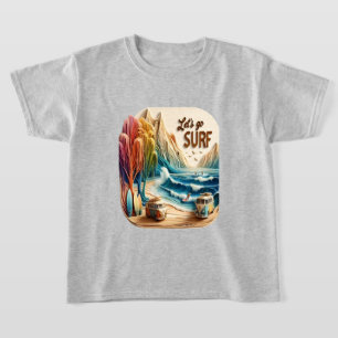Van Parking mit Surfbrettern an der Sandstrasse T-Shirt