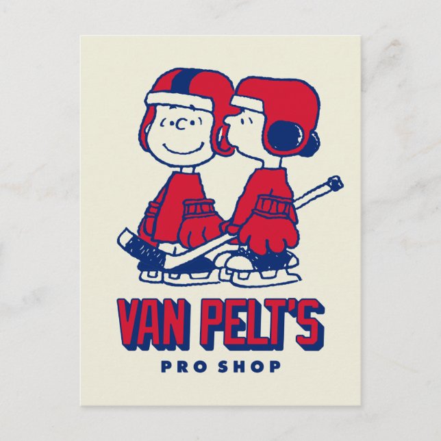 Van Pelts Hockey Club Pro Shop Muster Postkarte (Vorderseite)