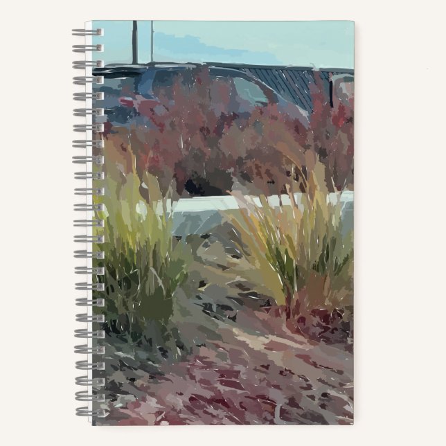 Van & Pflanze-Notebook Notizbuch (Vorderseite)