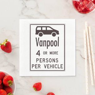 Van Pool Sign Serviette