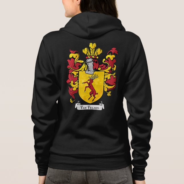 Van Velzen-Wappen - Frauenhaus Hoodie (Rückseite)