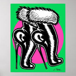 Vana DeVinyl™/Fun-Fur, High-Heeled Boots Poster