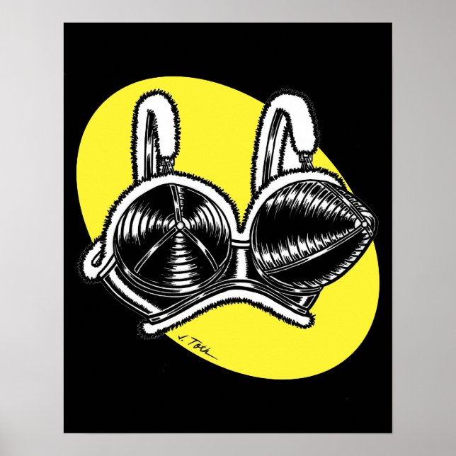 Vana DeVinyl™/Fun-Fur Trimmed, Bullet Bra Poster (Vorne)