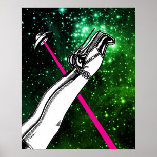 Vana DeVinyl™/High Heels im Weltraum Poster