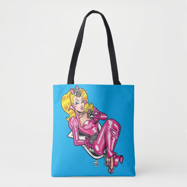 Vana DeVinyl™/Hübsch in rosa Kautschuk Tasche (Vorderseite)