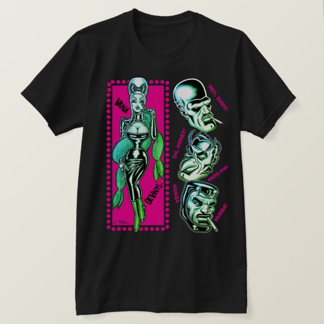 Vana DeVinyl™/Katzenrufe T-Shirt (Design vorne)