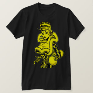 Vana DeVinyl™/PVC et T-shirt fourrure amusante