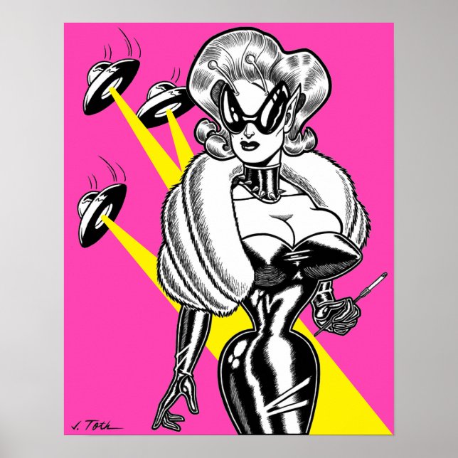 Vana DeVinyl™/UFOs und Glamour Poster (Vorne)