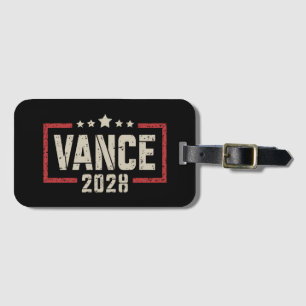 Vance 2028 Präsident Wahlkampagne US-Flagge Gepäckanhänger