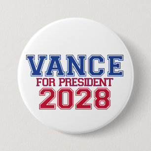 Vance für Präsident (Universitätsmannschaft) Button