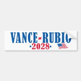 Vance Rubio 2028 (flag) Autoaufkleber