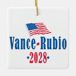 Vance Rubio 2028 (flag) Keramikornament