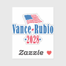Vance Rubio 2028 (Flagge) Aufkleber
