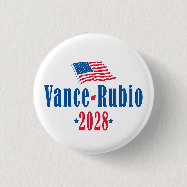 Vance Rubio 2028 (Flagge) Button (Vorderseite)