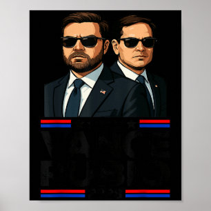 Vance Rubio 2028 J D Vance Marco Rubio Präsident 2 Poster