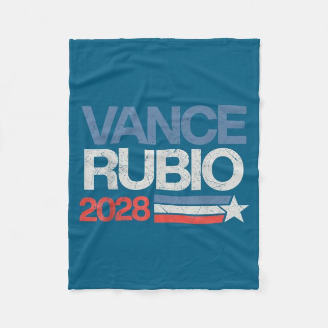 Vance Rubio 2028 Präsident Jd Vance Marco Rubio Us Fleecedecke (Vorderseite)