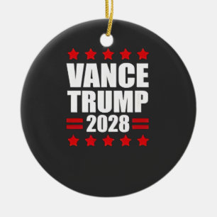 Vance Trump Präsidentschaftswahl 2028 Politisch Keramik Ornament