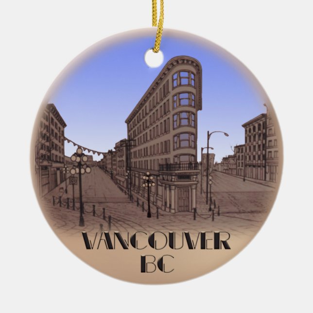 Vancouver-Andenken-Verzierungs-Vancouver-Andenken Keramikornament (Vorne)