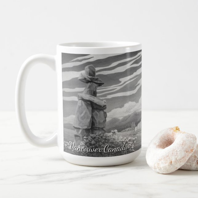 Vancouver BC Canada Coffee Cups Tasse & Brillen (Mit Donut)