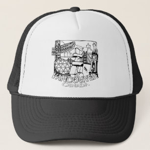 Vancouver BC Caps Souvenir Trucker Caps & Hats Truckerkappe