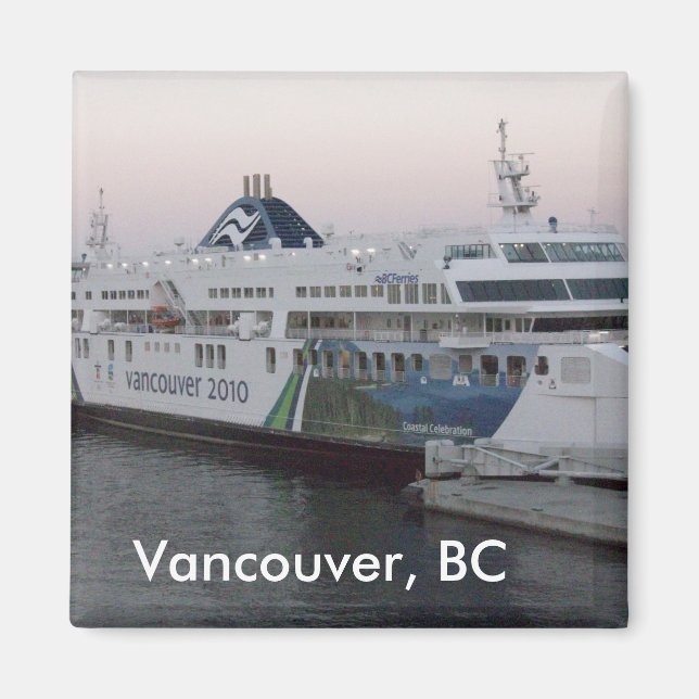 Vancouver, BC Fähre Kühlschrankmagnet (Vorne)