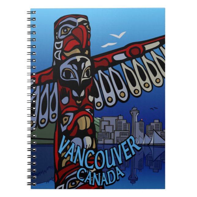 Vancouver BC Journal Custom Vancouver Notebooks Notizblock (Vorderseite)
