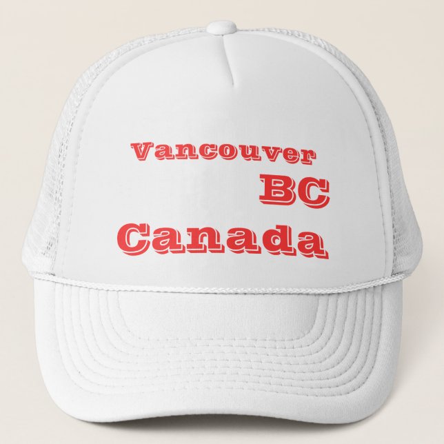 Vancouver BC Kanada Truckerkappe (Vorderseite)