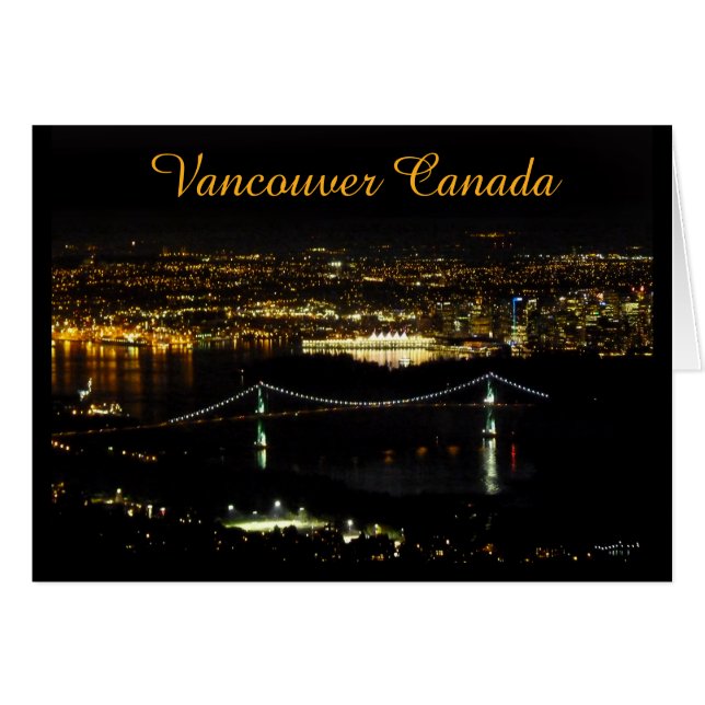 Vancouver BC Souvenir Cards Custom Vancouver Cards (Vorderseite (Horizontal))