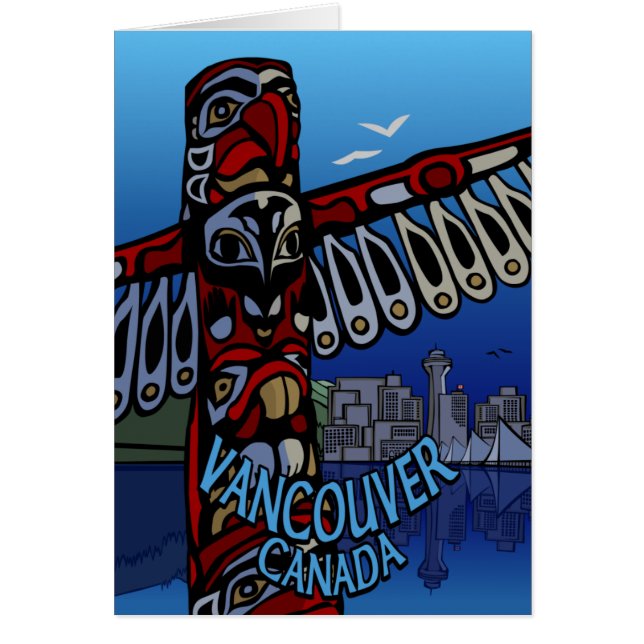 Vancouver BC Souvenir Cards Totem Pole Art Cards (Vorne)