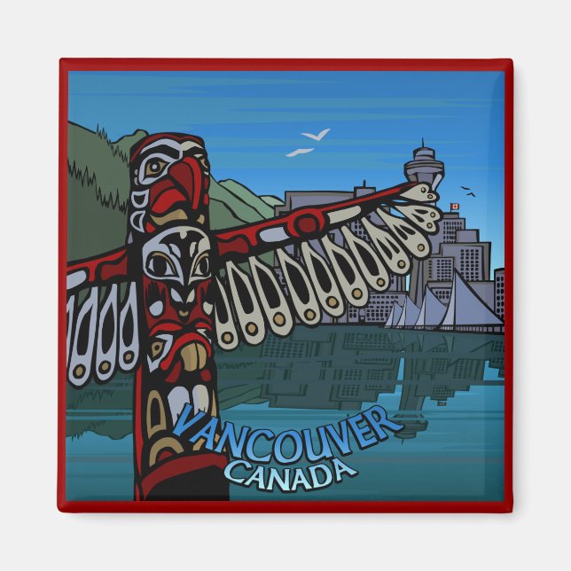 Vancouver BC Souvenir Magnets Vancouver Geschenke Magnet (Vorne)