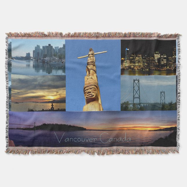 Vancouver Blanket Vancouver Sehenswürdigkeit Souve Decke (Vorderseite)