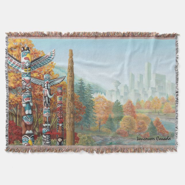 Vancouver Blanket Vancouver Sehenswürdigkeit Souve Decke (Vorderseite)