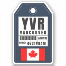 Vancouver Boarding Pass - Kanada YVR