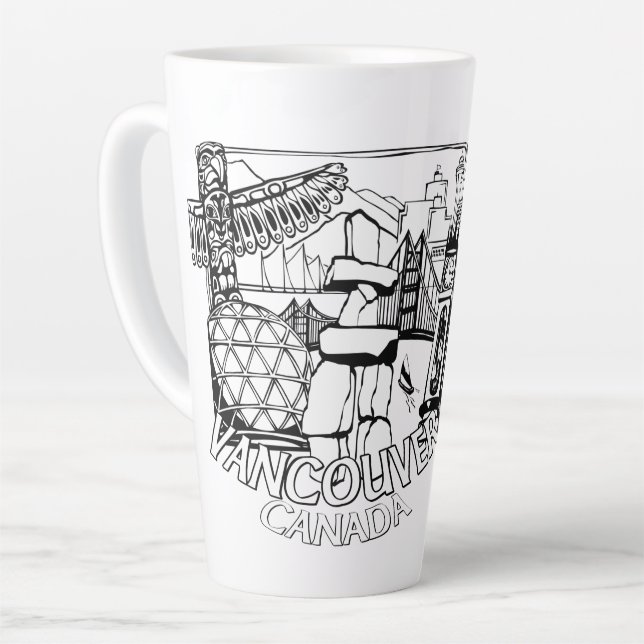 Vancouver C.-B. Canada Tasses à café Mugs & Lunett (Angle gauche)