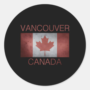 Vancouver Canada Bc Runder Aufkleber