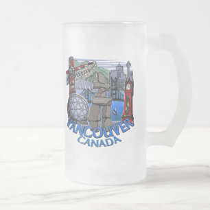 Vancouver Canada Beer Tasse & Inukshuk Glasses