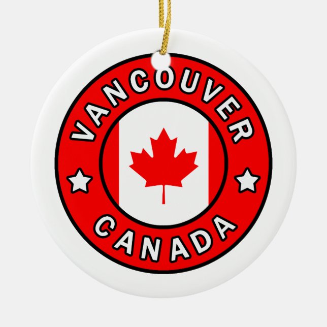 Vancouver Canada Keramik Ornament (Vorne)