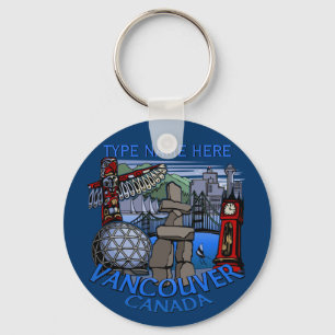 Vancouver Canada Key Chain Personalisiert Souvenir Schlüsselanhänger