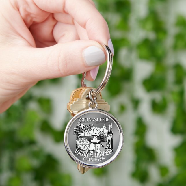 Vancouver Canada Key Chain Vancouver Souvenirs Schlüsselanhänger (Hand)