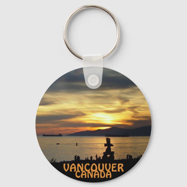 Vancouver Canada Key Chain Vancouver Souvenirs Schlüsselanhänger (Vorderseite)