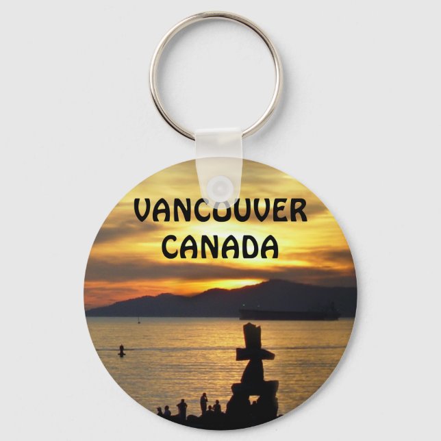 Vancouver Canada Key Chain Vancouver Souvenirs Schlüsselanhänger (Vorderseite)