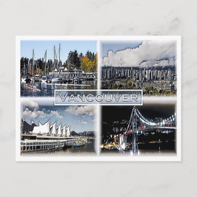 Vancouver - Canada - Mosaic - Postkarte (Vorderseite)