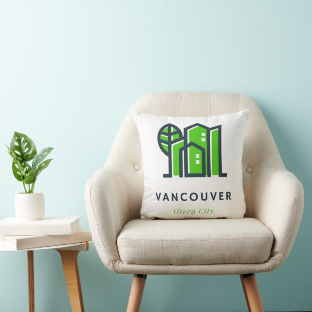 Vancouver Canada Nachhaltig Green City Kissen (Stuhl )