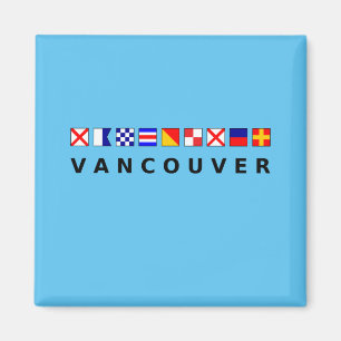Vancouver Canada Nautic Sailing Flags - Farbe Magnet