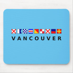 Vancouver Canada Nautic Sailing Flags - Farbe Mousepad