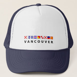 Vancouver Canada Nautic Sailing Flags - Farbe Truckerkappe