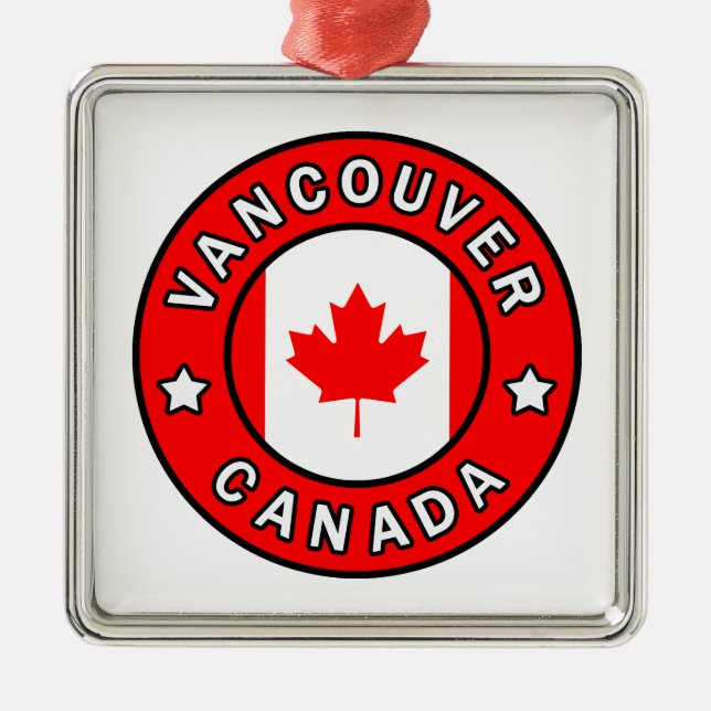 Vancouver Canada Ornament Aus Metall (Vorne)