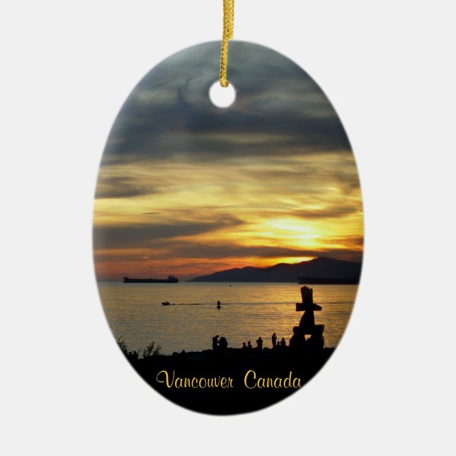 Vancouver Canada Ornament Custom Vancouver Geschen (Vorne)