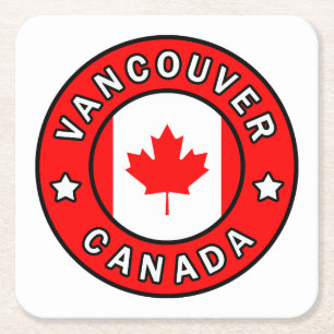 Vancouver Canada Rechteckiger Pappuntersetzer