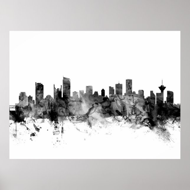 Vancouver Canada Skyline Poster (Vorne)